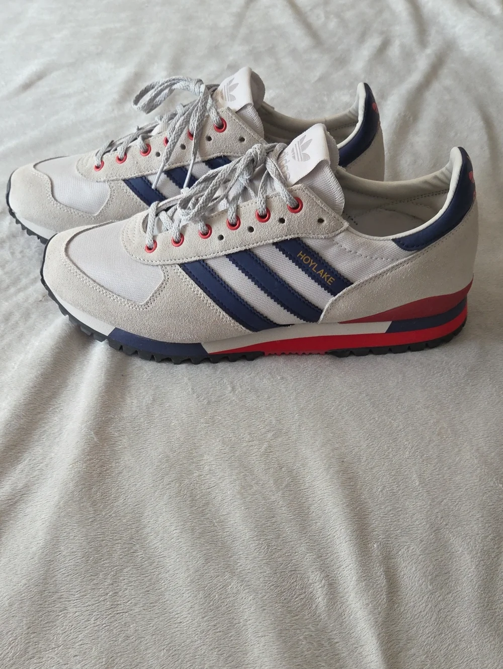 Men's Adidas Hoylake, As New Condition, Size 10, Grey, Blue & Red